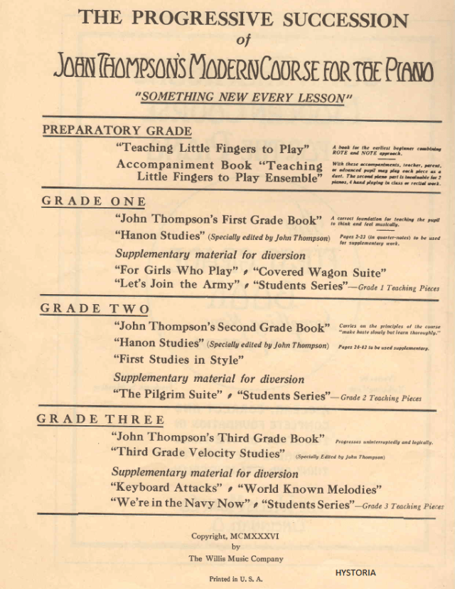 John Thompson's Modern Course For the Piano 2